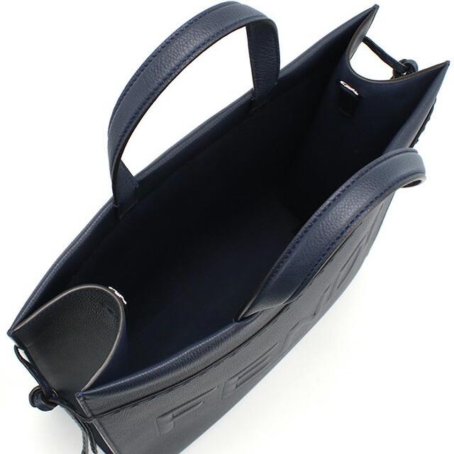 フェンディ トートバッグ メンズ ブランド FENDI レザー 7VA583 ネイビー系 バッグ FENDI（フェンディ） トートバッグ メンズ ブランド レザー 7VA583