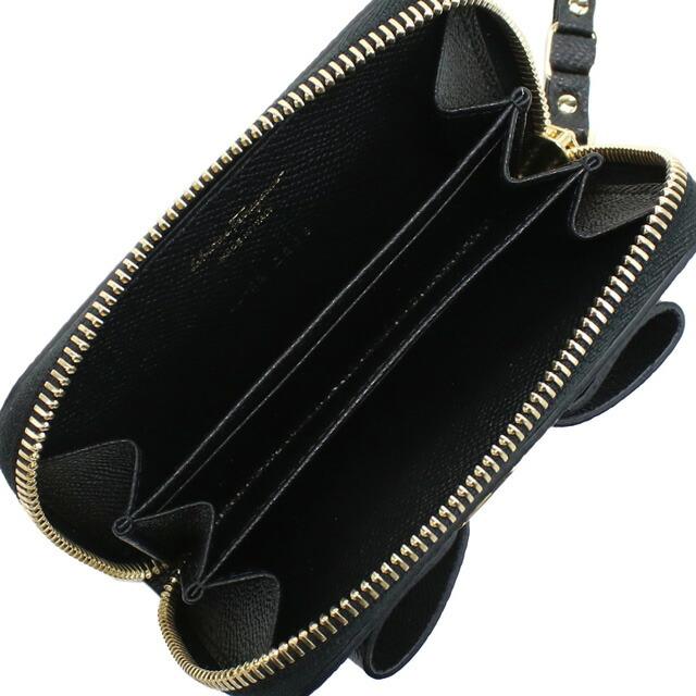 フェラガモ 小銭入れ レディース ブランド FERRAGAMO カーフ イタリア 22-D288 ブラック 財布 FERRAGAMO（フェラガモ） 小銭入れ レディース ブランド カーフ