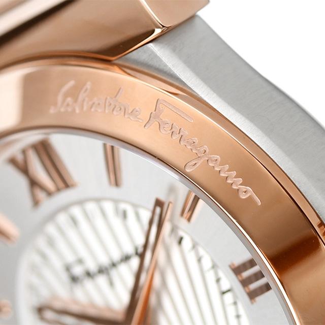 フェラガモ ヴェガ ジェント 37mm スイス製 メンズ 腕時計 ブランド FI0890016 シルバー プレゼント 実用的の画像