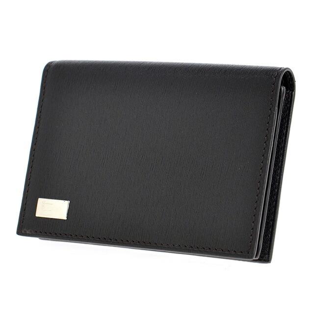 ダンヒル dunhill 名刺入れ（FP4700E）ブラックシルバーロゴプレート