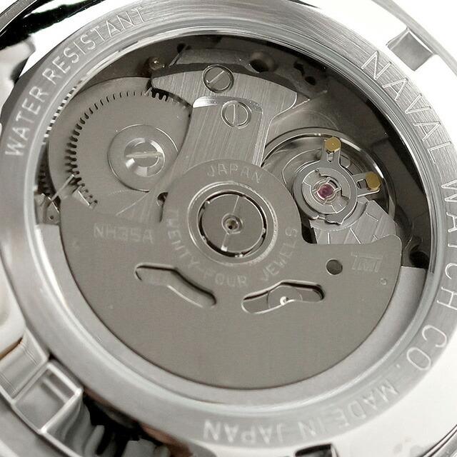 ナバルウォッチ Naval Watch Produced By LOWERCASE 自動巻き 腕時計 ブランド メンズ NAVAL WATCH FRXA002 アナログ ブラック 黒 日本製の画像