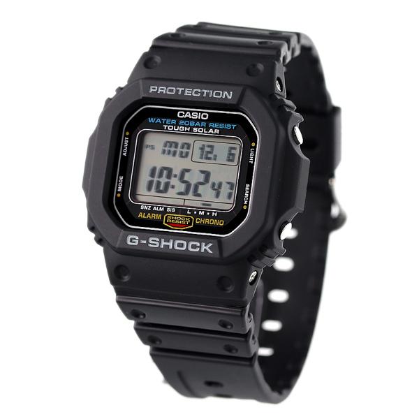 gショック ジーショック G-SHOCK G-5600 ワールドタイム ソーラー メンズ 腕時計 ブランド G-5600UE-1DR ブラック カシオ 父の日 プレゼント 実用的｜nanaple｜02
