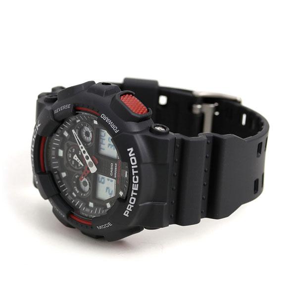 【未使用】CASIO G-SHOCK GA-100-1A4DR ブラック/レッド BIG CASE gショック ジーショック G-SHOCK STANDARD ブラック