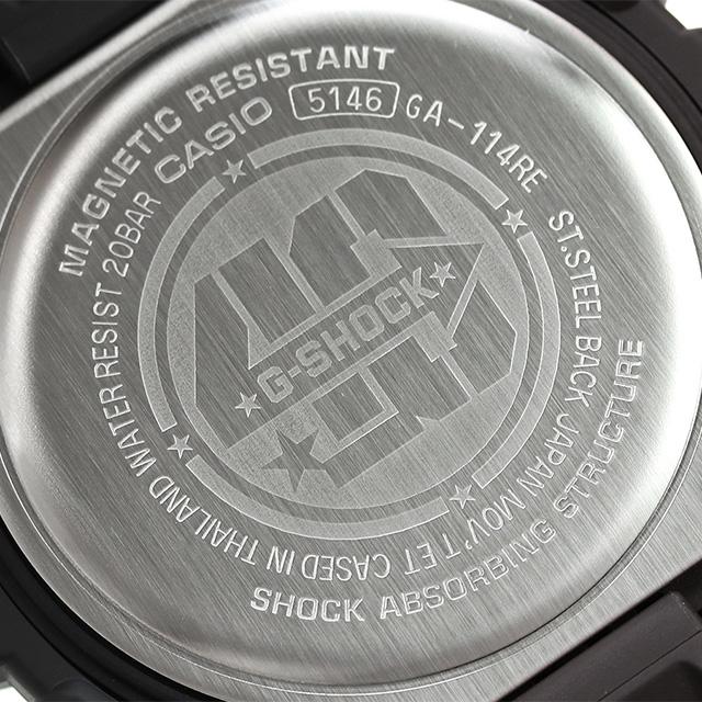 gショック ジーショック G-SHOCK GA-114RE-1A メンズ 腕時計 ブランド カシオ アナデジ オールブラック 黒 父の日 プレゼント 実用的｜nanaple｜07