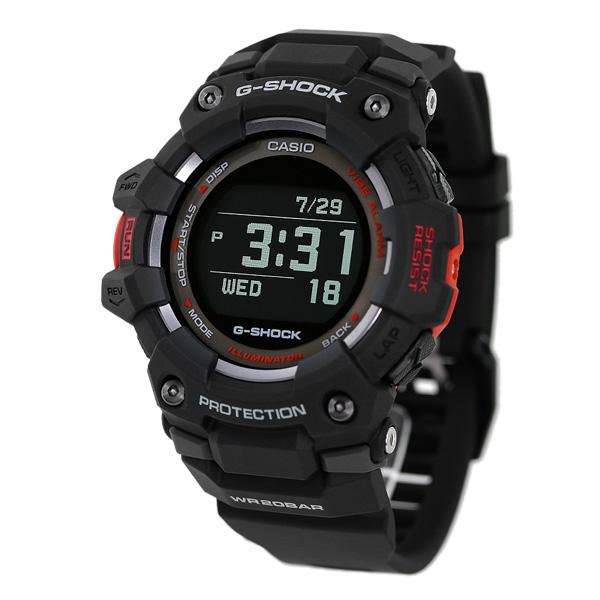 gショック ジーショック G-SHOCK メンズ 腕時計 ブランド ジースクワッド GBD-100-1DR 時計 オールブラック レッド カシオ｜nanaple｜02