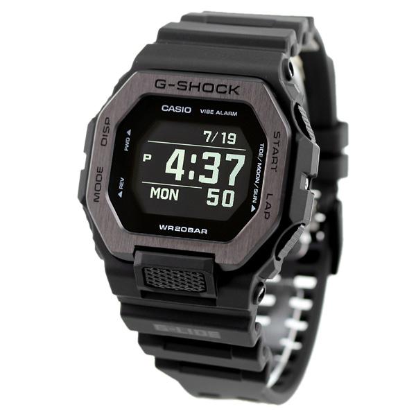 4/28はさらに+10倍 gショック ジーショック G-SHOCK Gライド クオーツ ムーンデータ タイドグラフ メンズ 腕時計 GBX-100NS-1DR オールブラック カシオ CASIO｜nanaple｜02