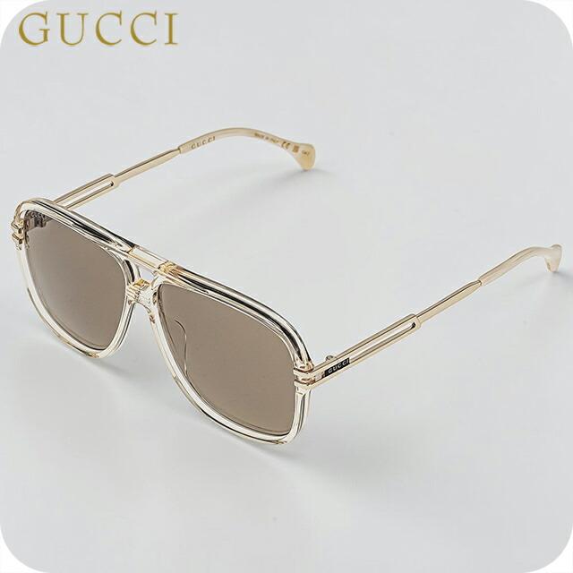 グッチ サングラス メンズ ブランド GUCCI ITALY GG1105S 004 イエロー/ゴールド/アイボリー