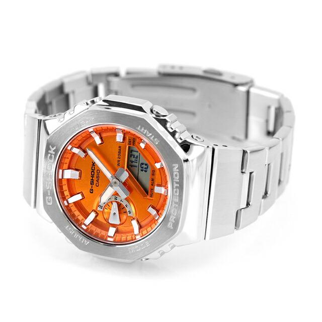 『美品』G-SHOCK GM-2110D-4A CASIO オレンジ G-SHOCK 腕時計 ジーショック 時計 ウォッチ CASIO カシオ