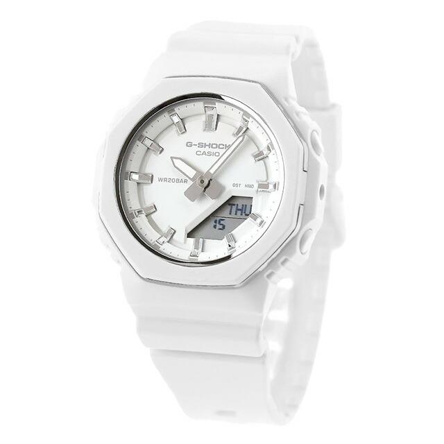 【新品】カシオ CASIO G-SHOCK 腕時計 レディース GMA-P2110-7ADF クォーツ 電池式 ホワイトxホワイト アナデジ表示 G-SHOCK gショック ジーショック クォーツ 電池式 GMA-P2110-7A