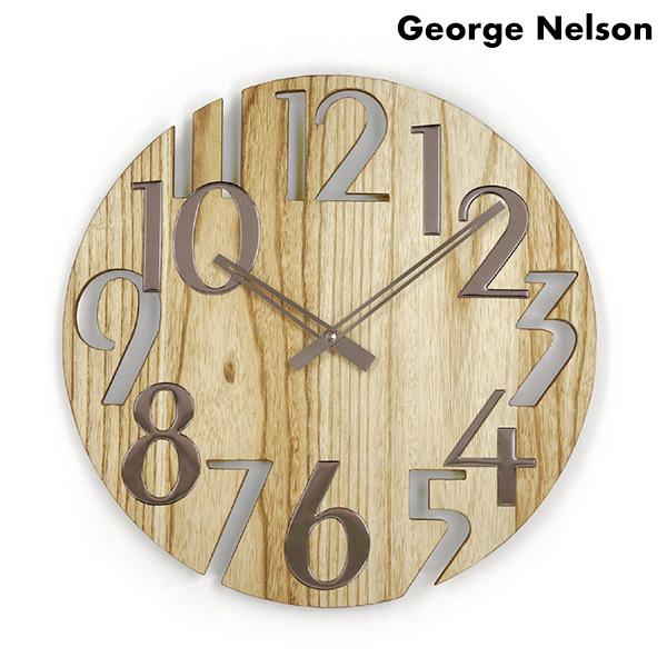 4/28はさらに+10倍 ジョージ ネルソン 掛時計 ウォール クロック プラタナス GN215NT George Nelson 記念品 プレゼント ギフト｜nanaple