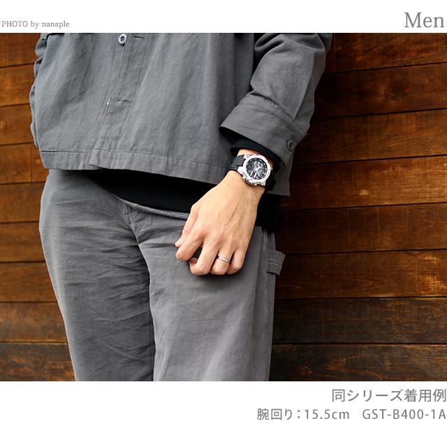 gショック ジーショック G-SHOCK Gスチール GST-B400 ワールドタイム ソーラー メンズ 腕時計 ブランド GST-B400-1ADR ブラック カシオの画像