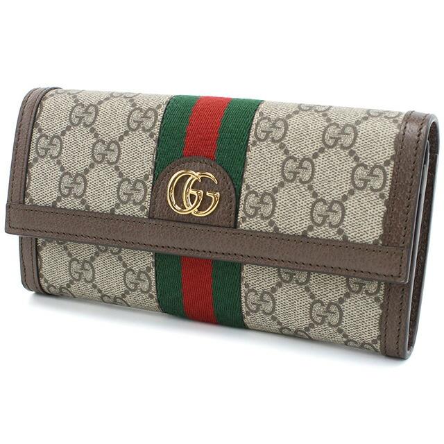 GUCCI（グッチ） 長財布ニ折小銭入付き レディース ブランド GG