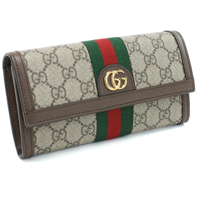 GUCCI（グッチ） 長財布ニ折小銭入付き レディース ブランド GG
