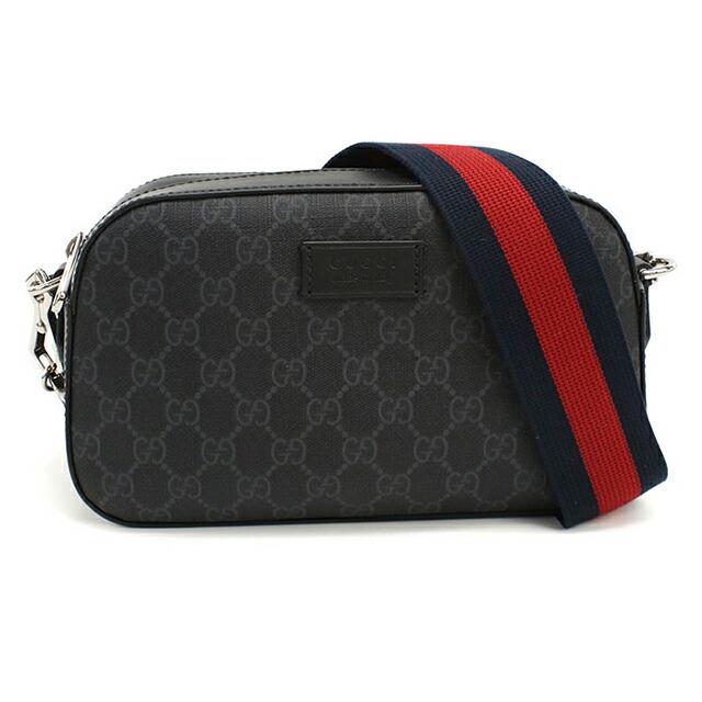 グッチ 斜め掛け ショルダーバッグ メンズ ブランド GUCCI GG BLACK 574886 ブラックの画像