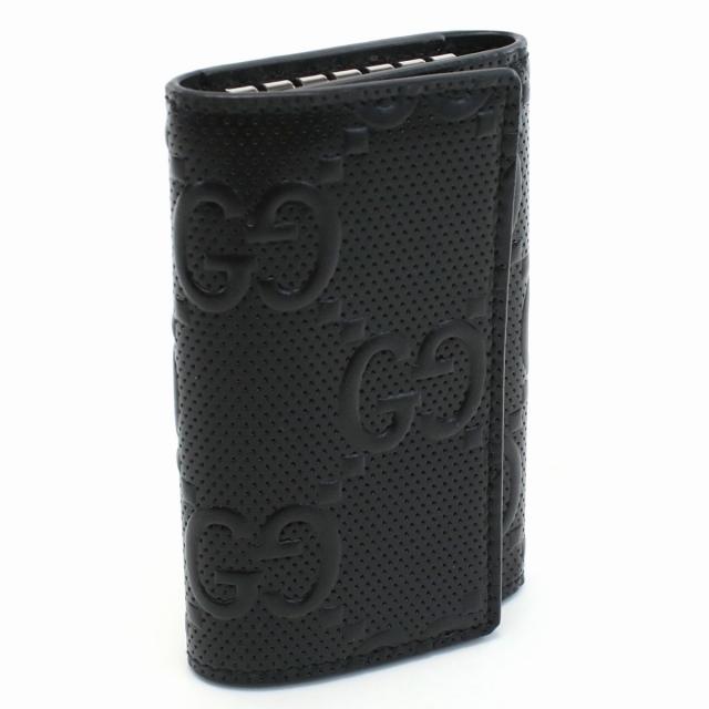 GUCCI（グッチ） ブランド キーケース メンズ 6連 GGエンボスレザー