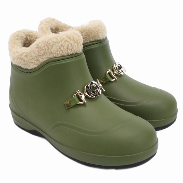 GUCCI（グッチ） ブランド ブーツ レディース ラバーウールライニング