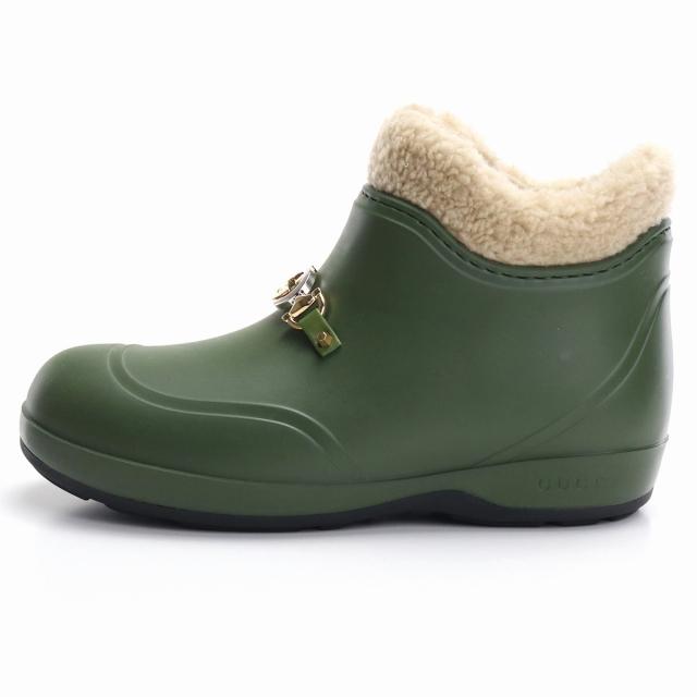 GUCCI（グッチ） ブランド ブーツ レディース ラバーウールライニング