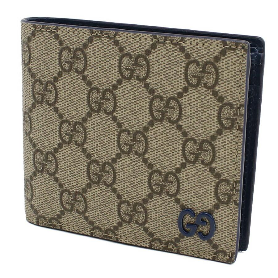 GUCCI 三つ折り財布 ベージュ/ネイビー グッチ GUCCI GUCCI グッチ 長財布 456117 17WEN 2754 （ローズ