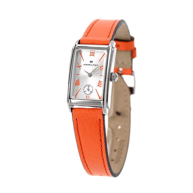 ハミルトン 時計 レディース 腕時計 ブランド アメリカン クラシック アードモア 18.7mm スイス製 クオーツ H11221851 シルバー オレンジ｜nanaple｜02