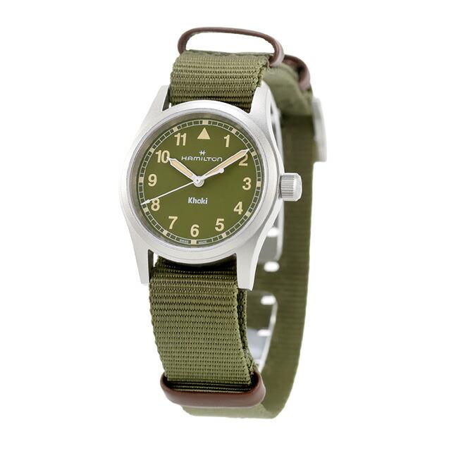 ハミルトン カーキ フィールド 33mm クォーツ 電池式 腕時計 ブランド メンズ HAMILTON KHAKI FIELD H69301960 アナログ カーキグリーンの画像