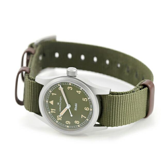 ハミルトン カーキ フィールド 33mm クォーツ 電池式 腕時計 ブランド メンズ HAMILTON KHAKI FIELD H69301960 アナログ カーキグリーンの画像