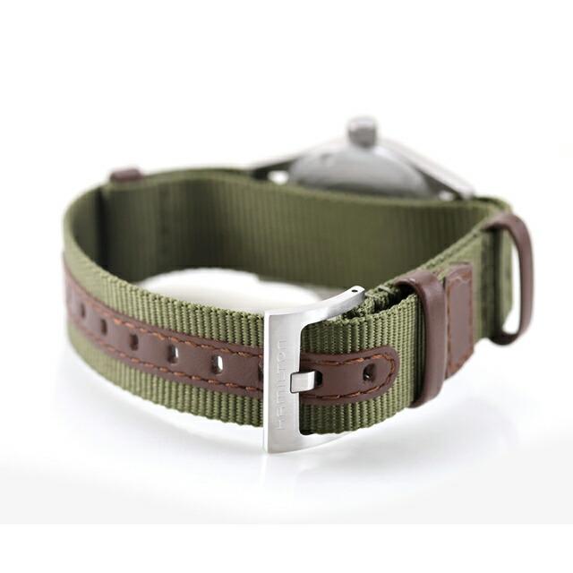 ハミルトン カーキ フィールド 33mm クォーツ 電池式 腕時計 ブランド メンズ HAMILTON KHAKI FIELD H69301960 アナログ カーキグリーンの画像