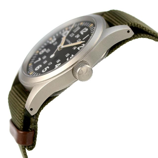 今だけさらに+14倍 ハミルトン 腕時計 ブランド メンズ カーキ フィールド 38mm 手巻き H69439931 ブラック グリーン 父の日 プレゼント 実用的｜nanaple｜03
