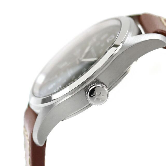 ハミルトン カーキ フィールド オート 38mm 自動巻き 腕時計 ブランド メンズ HAMILTON KHAKI FIELD H70455560 アナログ グリーン ブラウンの画像