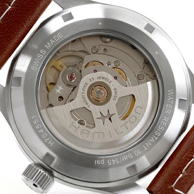 ハミルトン カーキ フィールド オート 38mm 自動巻き 腕時計 ブランド メンズ HAMILTON KHAKI FIELD H70455560 アナログ グリーン ブラウンの画像