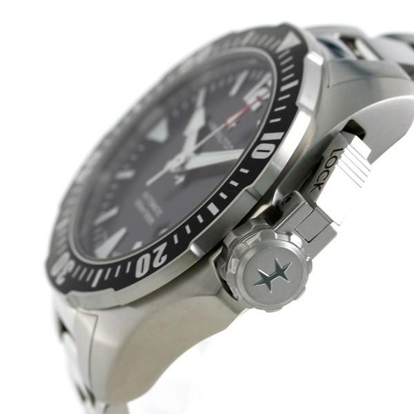 本日+6倍 ハミルトン ダイバーズ カーキ ネイビー 42mm メンズ 腕時計 H77605135