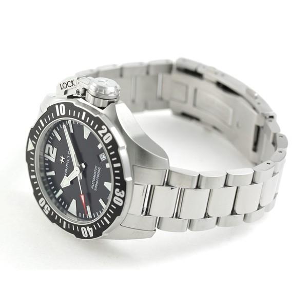 本日+6倍 ハミルトン ダイバーズ カーキ ネイビー 42mm メンズ 腕時計 H77605135