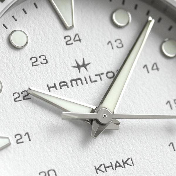 ハミルトン カーキ ネイビー スキューバ 37mm クオーツ メンズ 腕時計 H82221110 HAMILTON ホワイト 父の日 プレゼント 実用的の画像