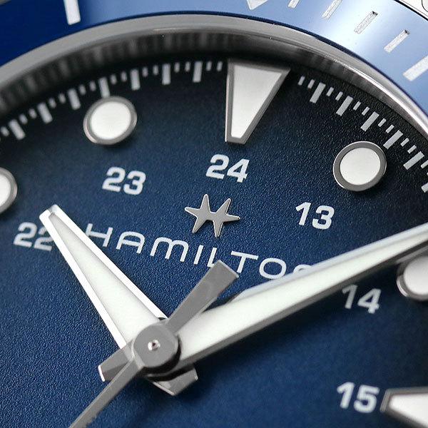 今だけさらに+14倍 ハミルトン カーキ ネイビー スキューバ オート 43mm 自動巻き 機械式 メンズ 腕時計 ブランド H82505140 ブルー 父の日 プレゼント 実用的｜nanaple｜06