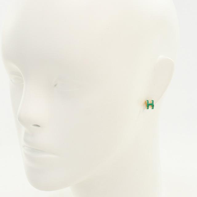 エルメス ピアス レディース ブランド HERMES MINI POP H ゴールド 