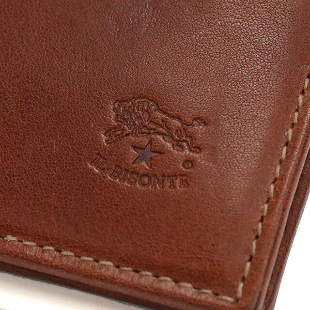 IL BISONTE さらに+6倍 イル ビゾンテ 二折財布小銭入付き メンズ  