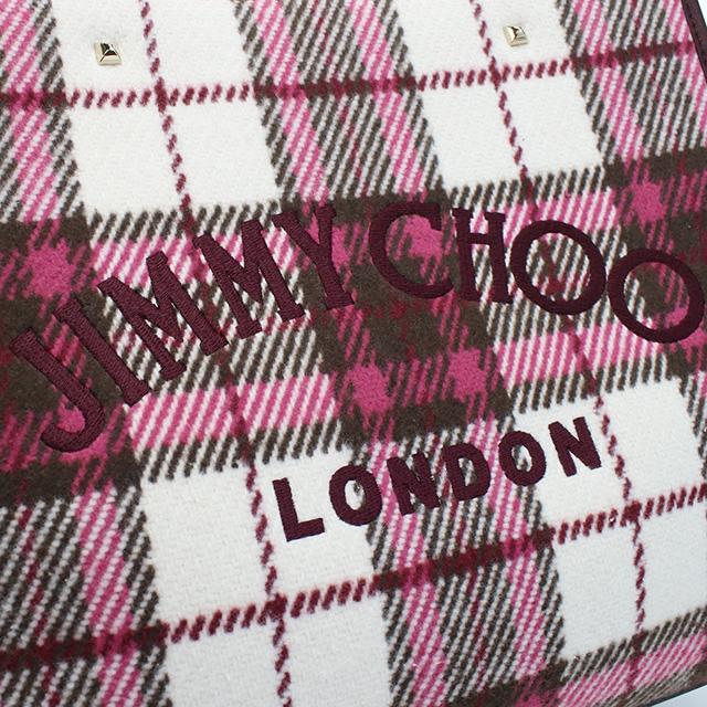 ジミーチュウ トートバッグ レディース JIMMY CHOO ウール レザー イタリア VARENNE TOTE BAG マルチカラー バッグ JIMMY CHOO（ジミーチュウ） ブランド トートバッグ レディース ウール