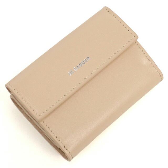 美品JIL SANDER ジルサンダー レザー コンパクトウォレット ピンク JIL SANDER（ジルサンダー） ジル サンダー 三折財布小銭入付き