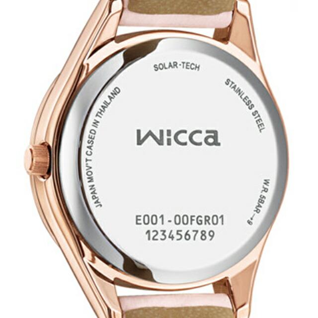 シチズン ウィッカ ACTIVE LINE ソーラーテック 腕時計 ブランド レディース CITIZEN wicca KH3-762-10 アナログ シルバー ピンクの画像