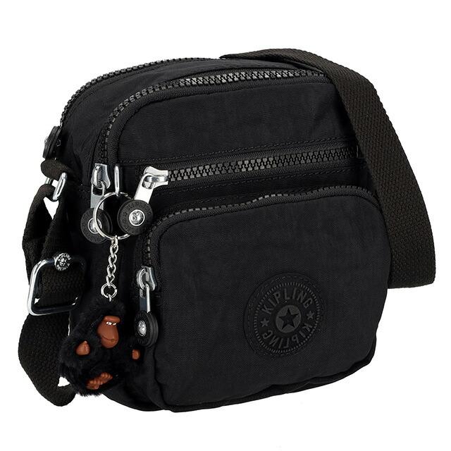 ぽんちゃん！Kipling 黒　ワンショルダーバッグ　未使用品 kipling（キプリング） ショルダーバッグ レディース ブランド Kipling