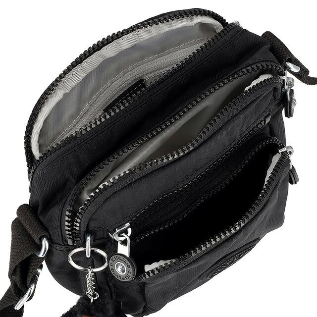 キプリング ショルダーバッグ美品  - 黒 kipling（キプリング） 並行輸入品 ショルダーバッグ アート アルト