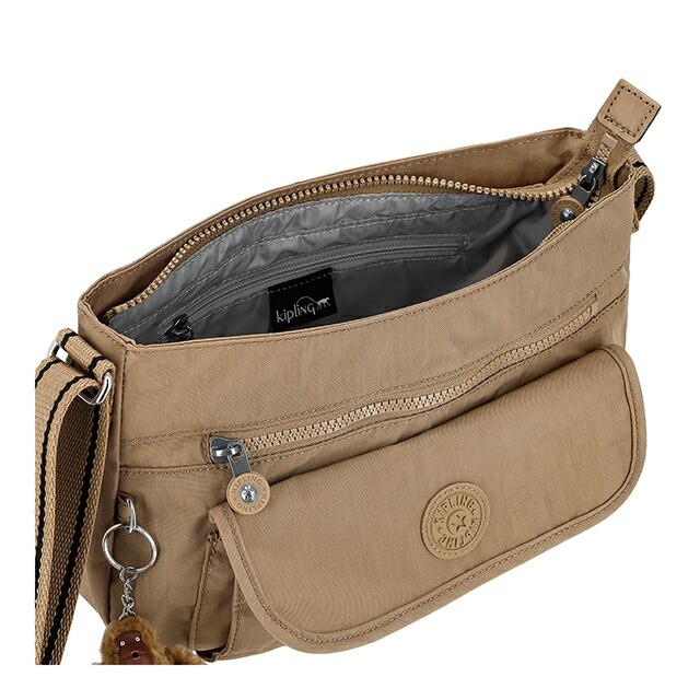 KIPLING キプリング ショルダーバッグ  総柄 ナイロン    ベージュ レディース / 240001197350 kipling（キプリング） ショルダーバッグ レディース ブランド Kipling