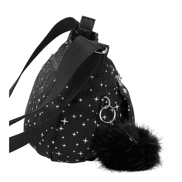 キプリング ショルダーバッグ レディース ブランド Kipling KI93911OM COSMIC TWILIGHT ブラック 斜めがけ 高級 おしゃれ プレゼント 女性 実用的 かわいい kipling（キプリング） ショルダーバッグ レディース ブランド Kipling