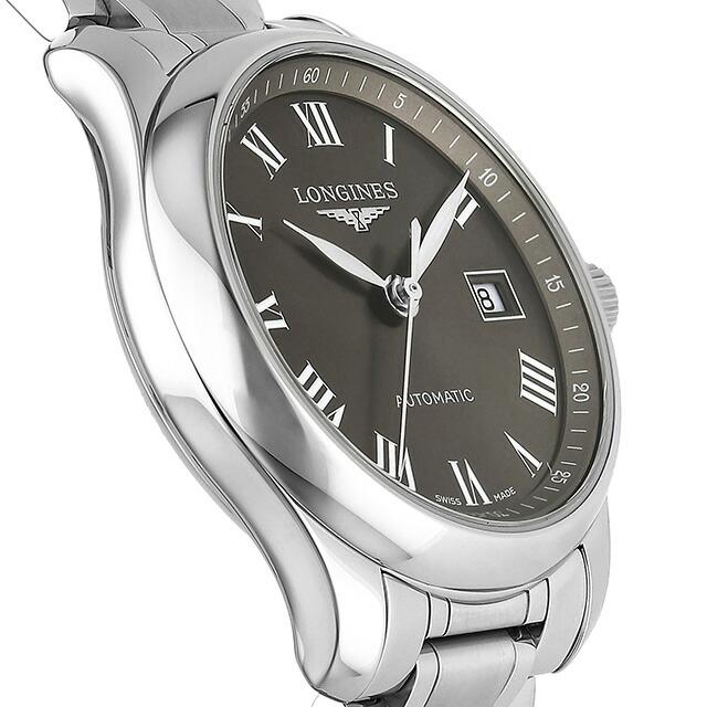 LONGINES グレー アナログ 腕時計 マスターコレクション ロンジン 自動巻き 腕時計 ブランド レディース