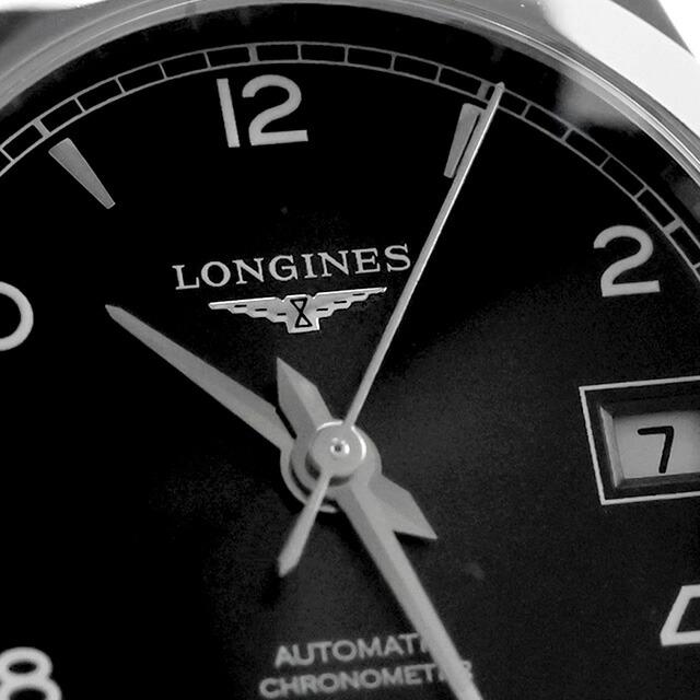 ロンジン レコード 自動巻き 腕時計 ブランド レディース LONGINES L2.320.4.56.6 アナログ ブラック 黒 スイス製の画像