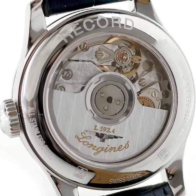 ロンジン レコード 自動巻き 腕時計 ブランド レディース LONGINES L2.320.4.96.4 アナログ ブルー スイス製の画像