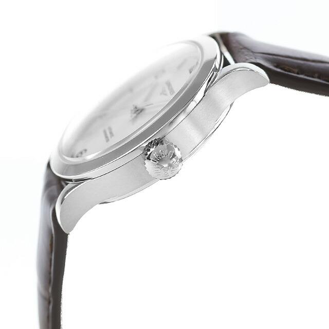 ロンジン レコード 自動巻き 腕時計 ブランド レディース LONGINES L2.321.4.76.2 アナログ シルバー ブラウン スイス製の画像