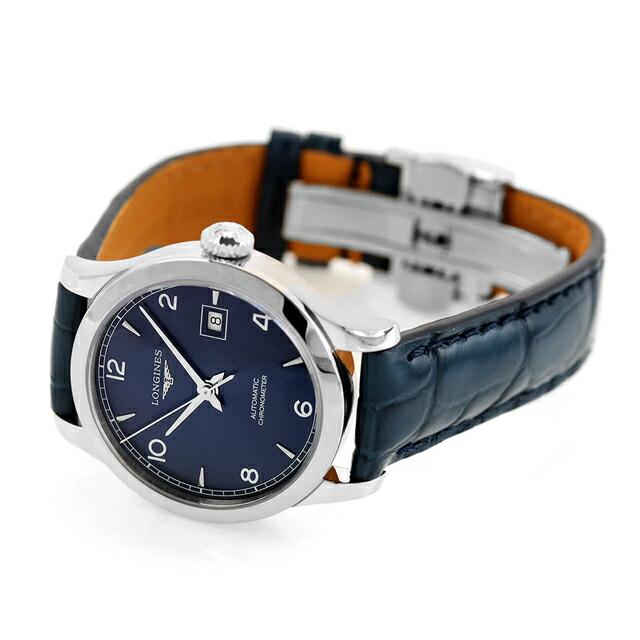 ロンジン レコード 自動巻き 腕時計 ブランド レディース LONGINES L2.321.4.96.4 アナログ ブルー スイス製の画像