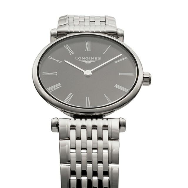 ロンジン グランクラシック クォーツ 電池式 腕時計 ブランド レディース LONGINES L4.209.4.51.6 アナログ ブラック 黒 スイス製の画像