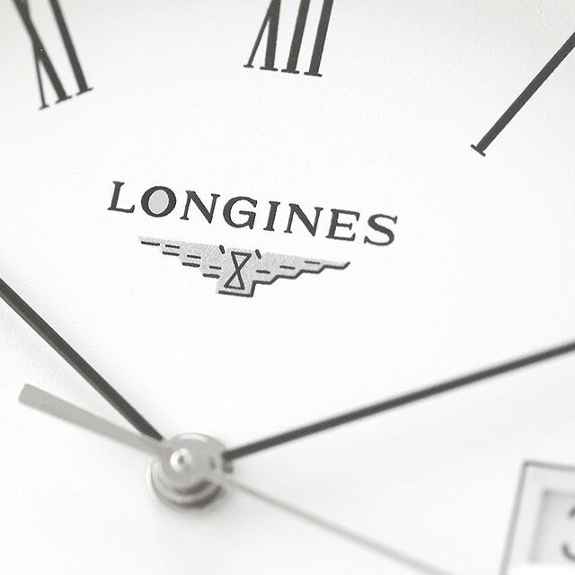 ロンジン エレガント 自動巻き 腕時計 ブランド メンズ LONGINES L4.810.4.11.2 アナログ ホワイト ブラック 黒 スイス製の画像
