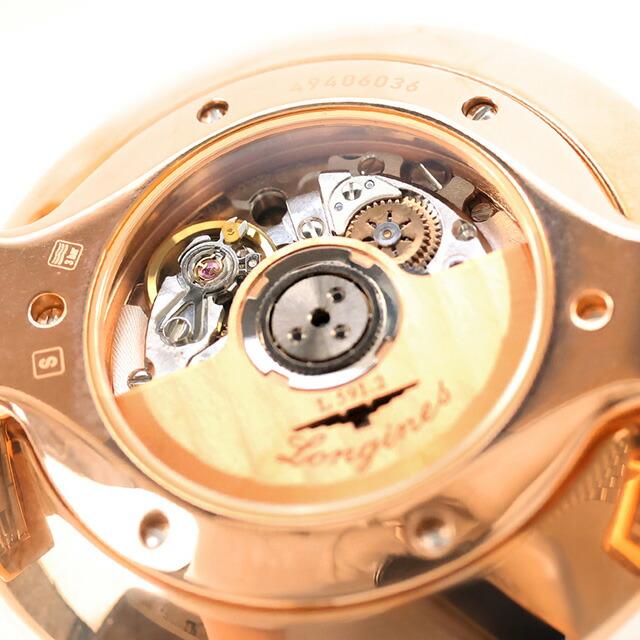 ロンジン グランクラシック 自動巻き 腕時計 ブランド メンズ LONGINES L4.908.1.91.7 アナログ ホワイト ゴールド シルバー 白 スイス製の画像